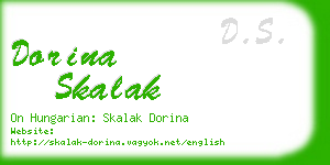 dorina skalak business card